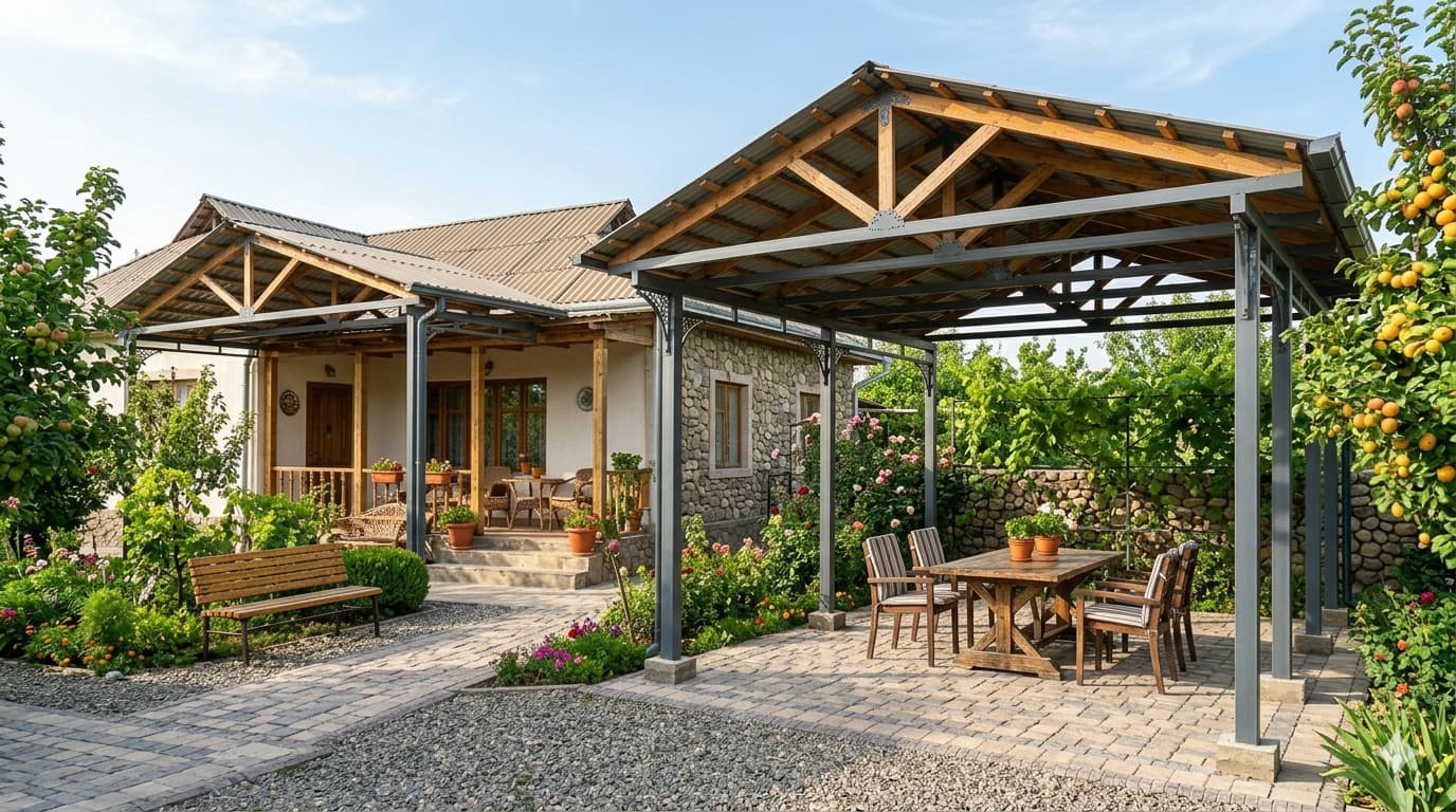 Навесы для дачи